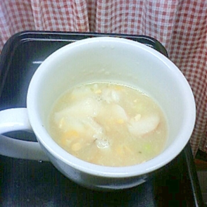 中華風コーンスープ（包丁使わず無添加 健康スープ）